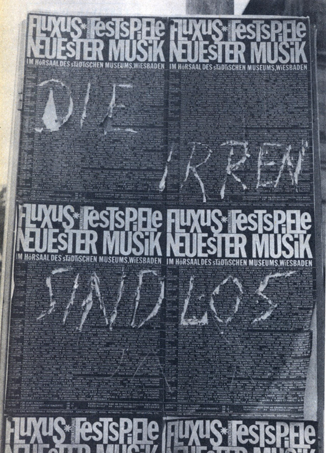 Poster, Wiesbaden Festival of&nbsp; New Music, Scribbles, 1962