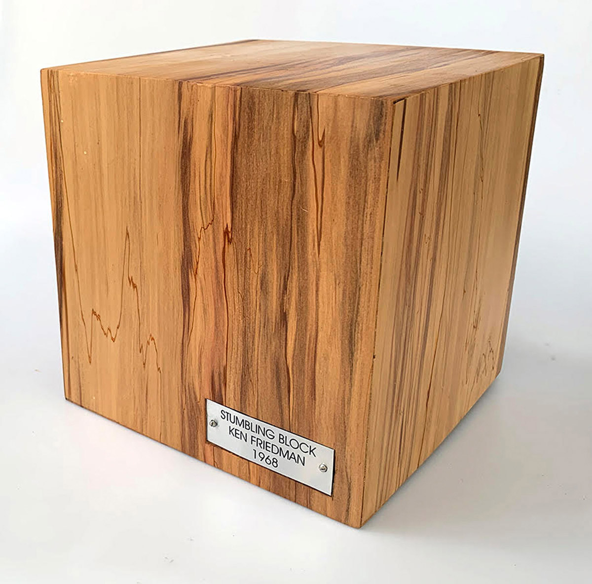 Ken Friedman, Stumbling Block, 1968. Event score realised as multiple object by Sean Miller in 2021. Photo © Sean Miller 2021.