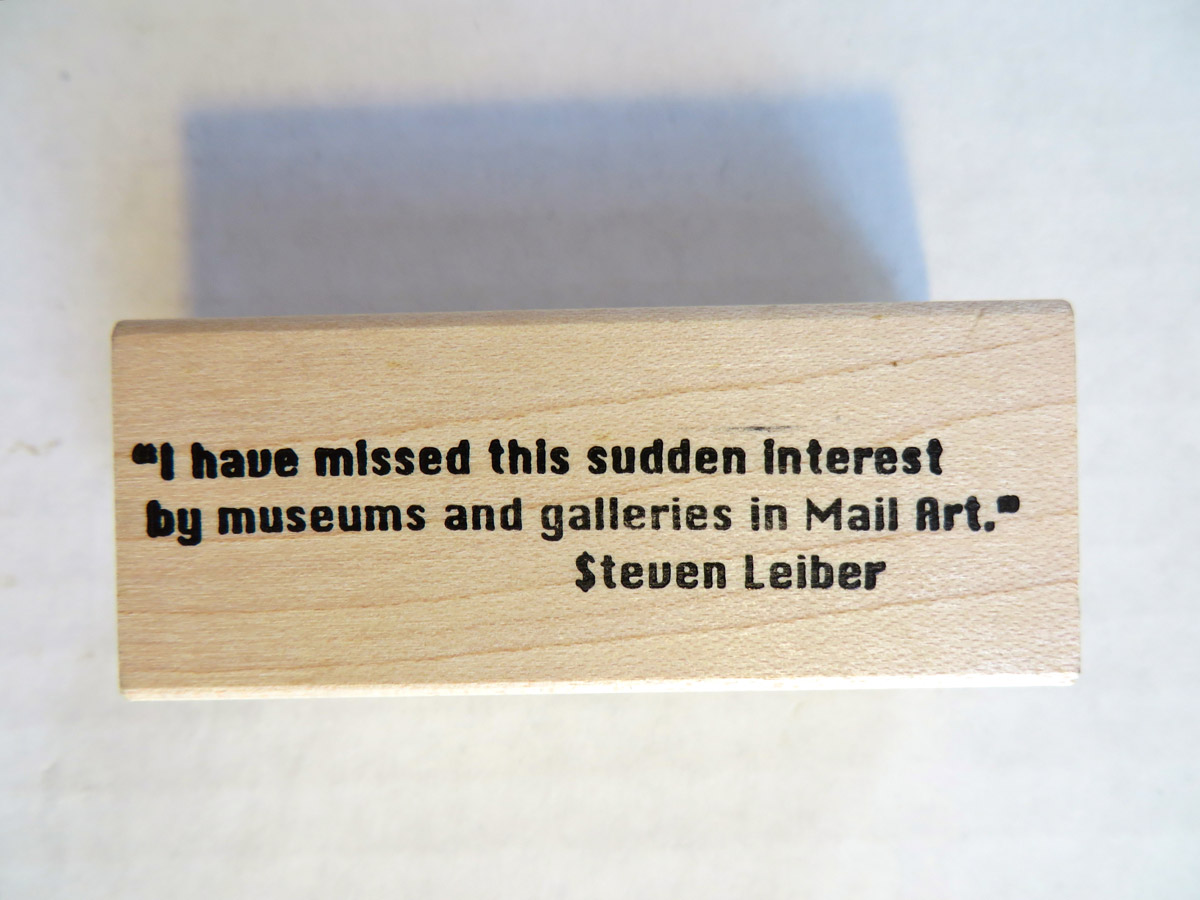 Rubber stamp by Stamp Francisco, 1997.