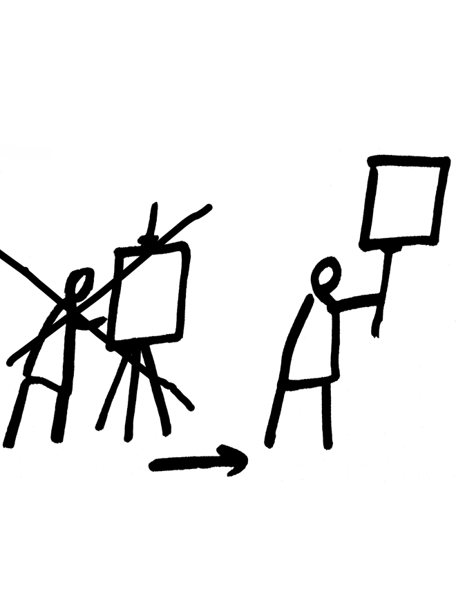 Artist, 2008 Artwork by Dan Perjovschi