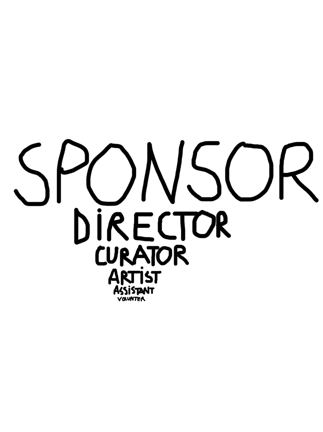 Sponsor, 2005 Artwork by Dan Perjovschi 