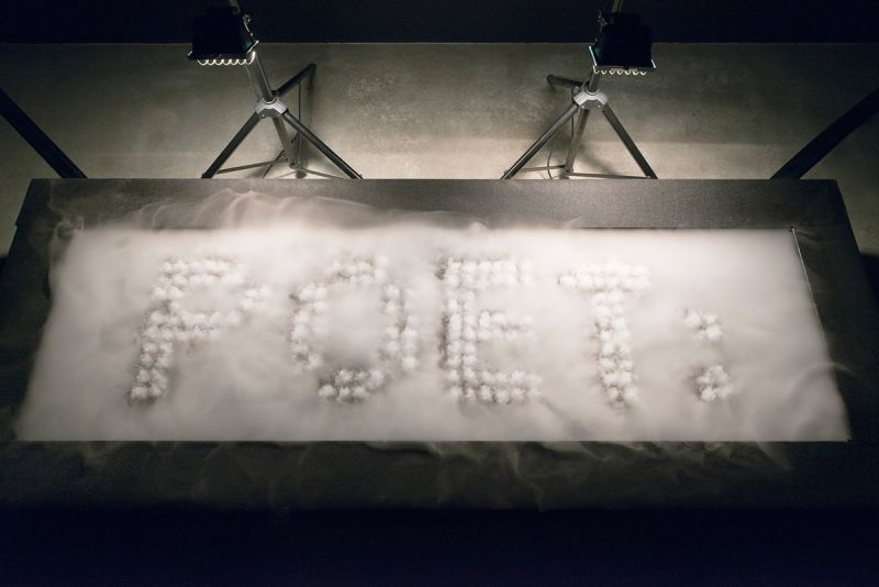Rafael Lozano-Hemmer, Call on Water, 2016. Installation view at HeK, 2016. Photo: Franz Wamhof, © HeK