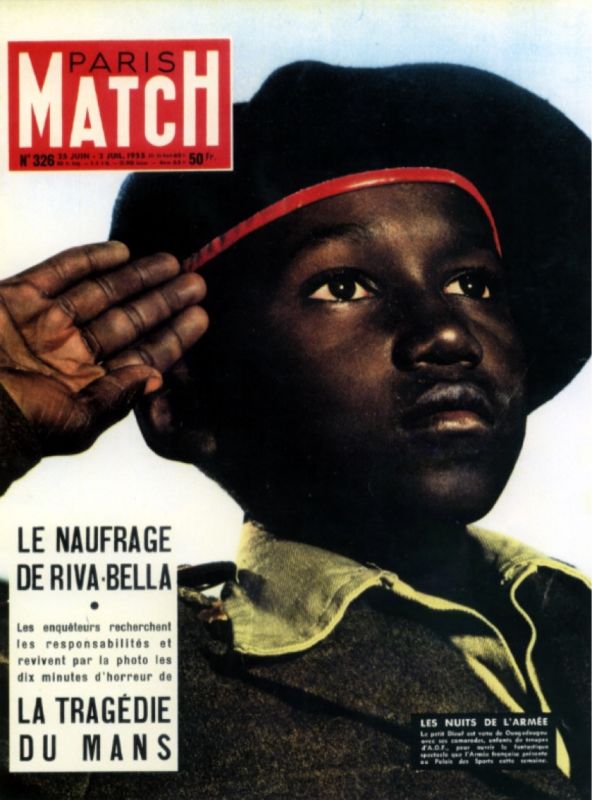Cover of Paris Match to which Roland Barthes refers in Mythologies