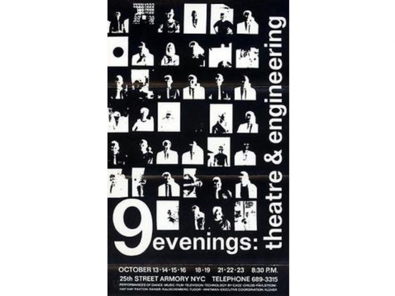 Robert Whitman, Two Holes of Water, 1966 | Photography Robert Whitman,  at “9 Evenings: Theatre and Engineering”