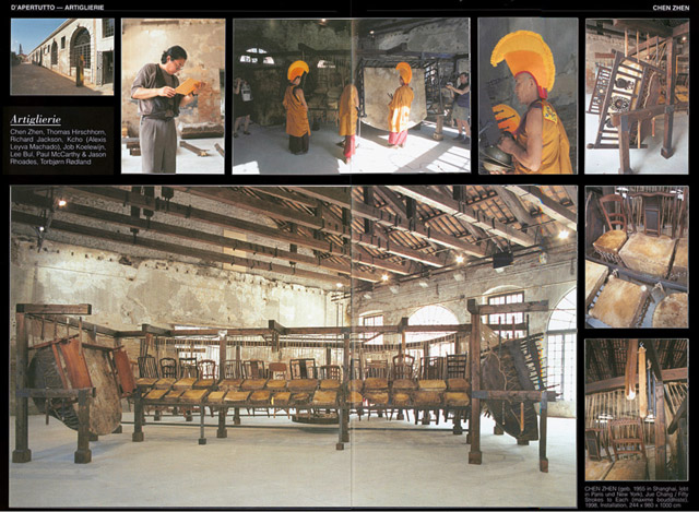 Chen Zhen at the Artiglierie, Venice Biennale, 1999