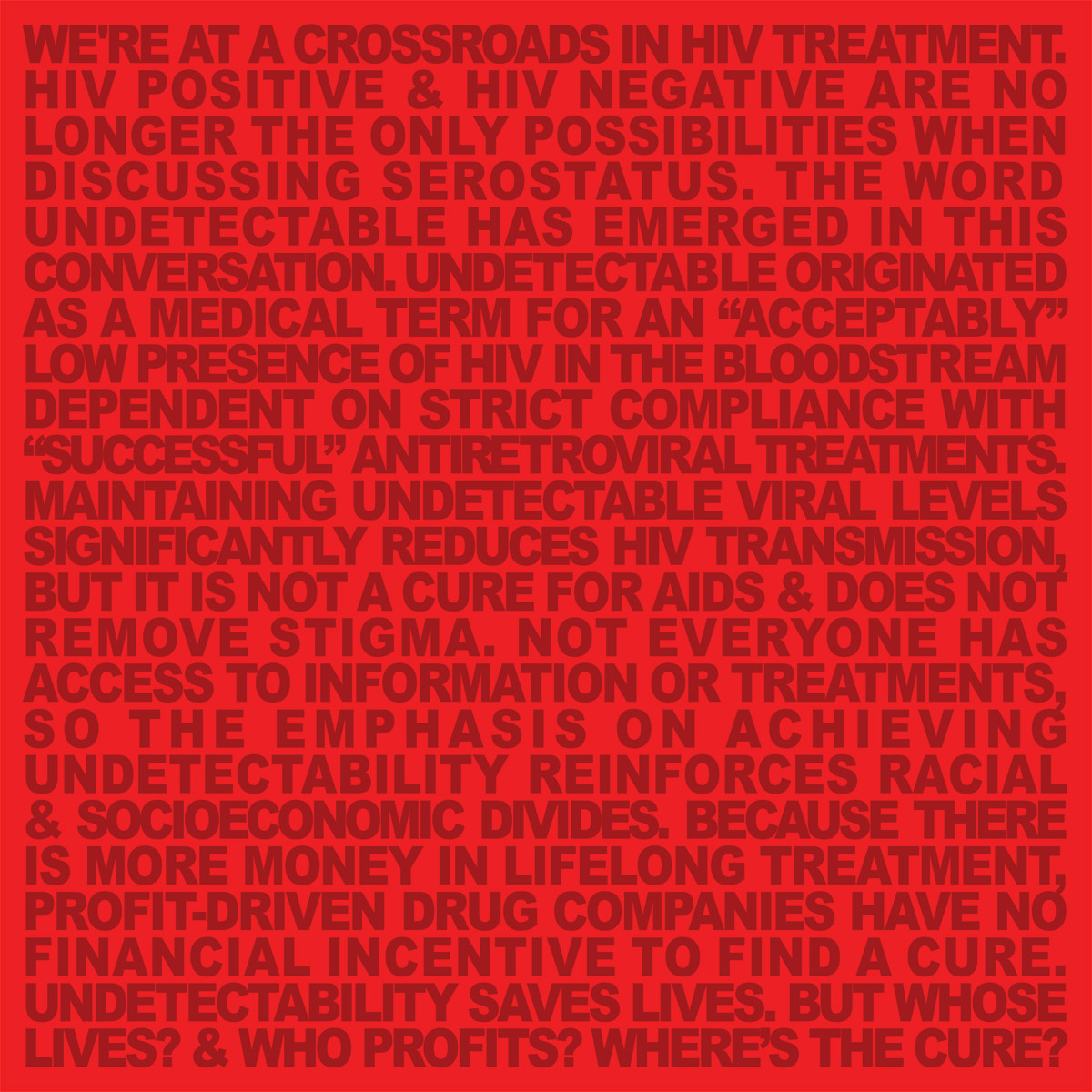 This page and next: Undetectable Collective, What is Undetectable?, 2014, Image of lenticular print © Undetectable Collective.