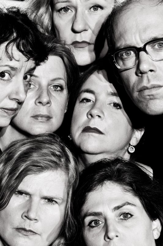 She She Pop, group portrait, 2015