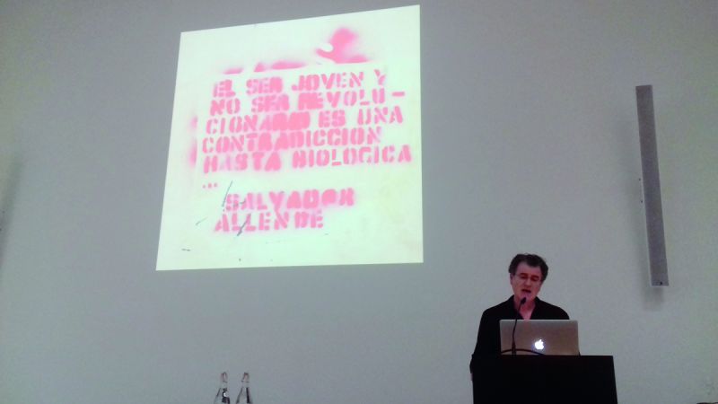 Bernhard Stiegler at the conference, ZHdK, 2018