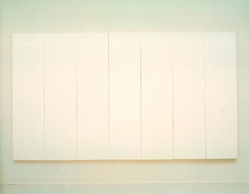 Robert Rauschenberg, White Painting (seven panels), 1951