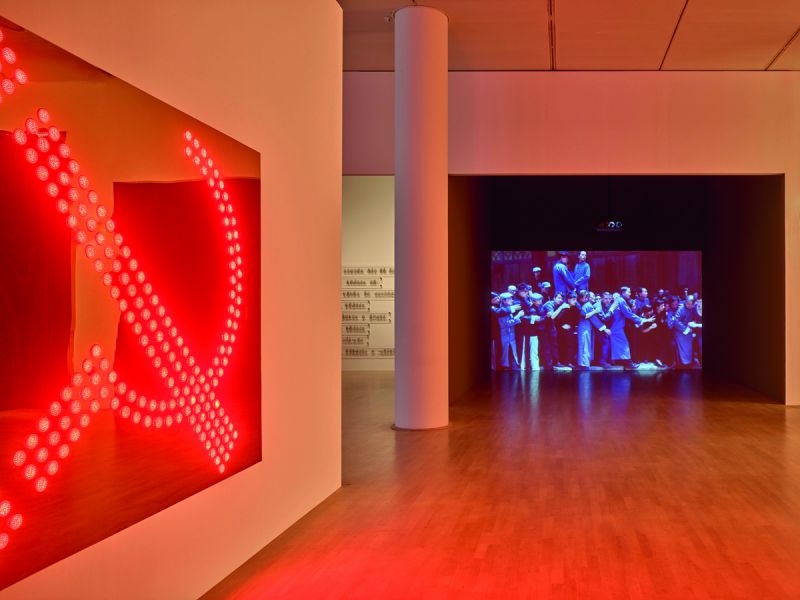 Exhibition Raqs Media Collective Kunstsammlung Nordrhein-Westfalen, K21, 2018. Photo: Achim Kukulies.