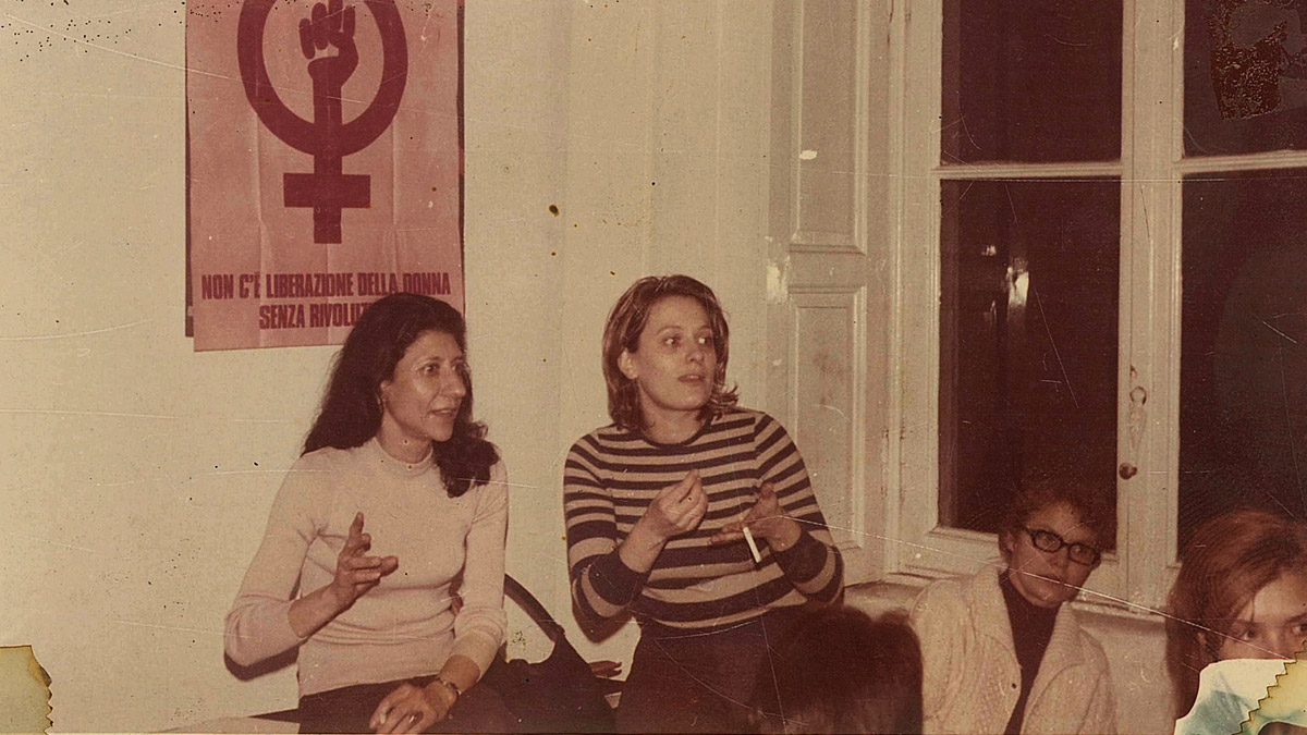 Alex Martinis Roe, A story from Circolo della rosa, film still of a photograph courtesy of the Milan Women’s Bookstore co-operative archive, 2014.