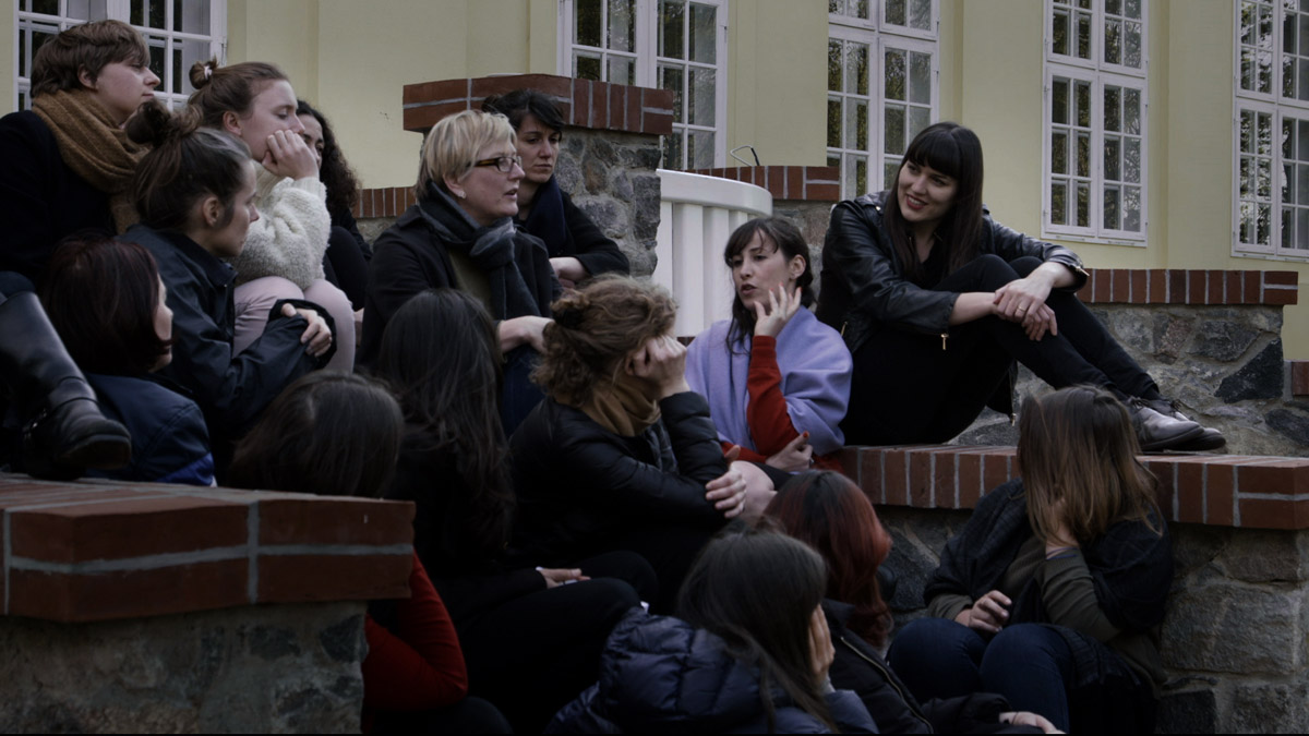 Alex Martinis Roe, Our Future Network, film still of Proposition #11 – Writing as a Transformative Practice, developed with Federica Bueti, 2016.