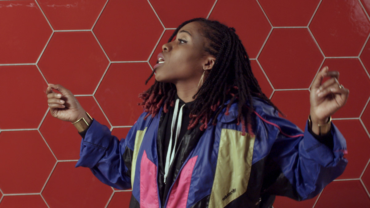 RISE, still (Dynesti), 2K, colour, 5.1 sound, 20 min. Bárbara Wagner  and Benjamin de Burca, 2018. Executive Producer: Emelie Chhangur.  Image: courtesy of Fortes D’Aloia & Gabriel, São Paulo and Rio  de Janeiro, Brazil. 