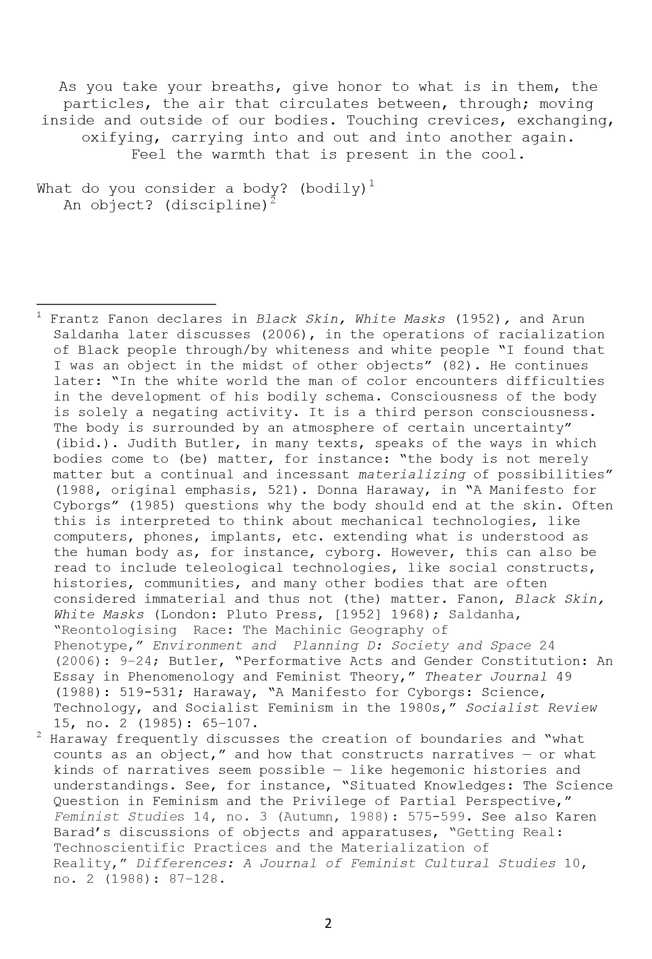 Extended Bodies, Operationalizing Theory: A Guided Practice, by Whitney Stark, 2021