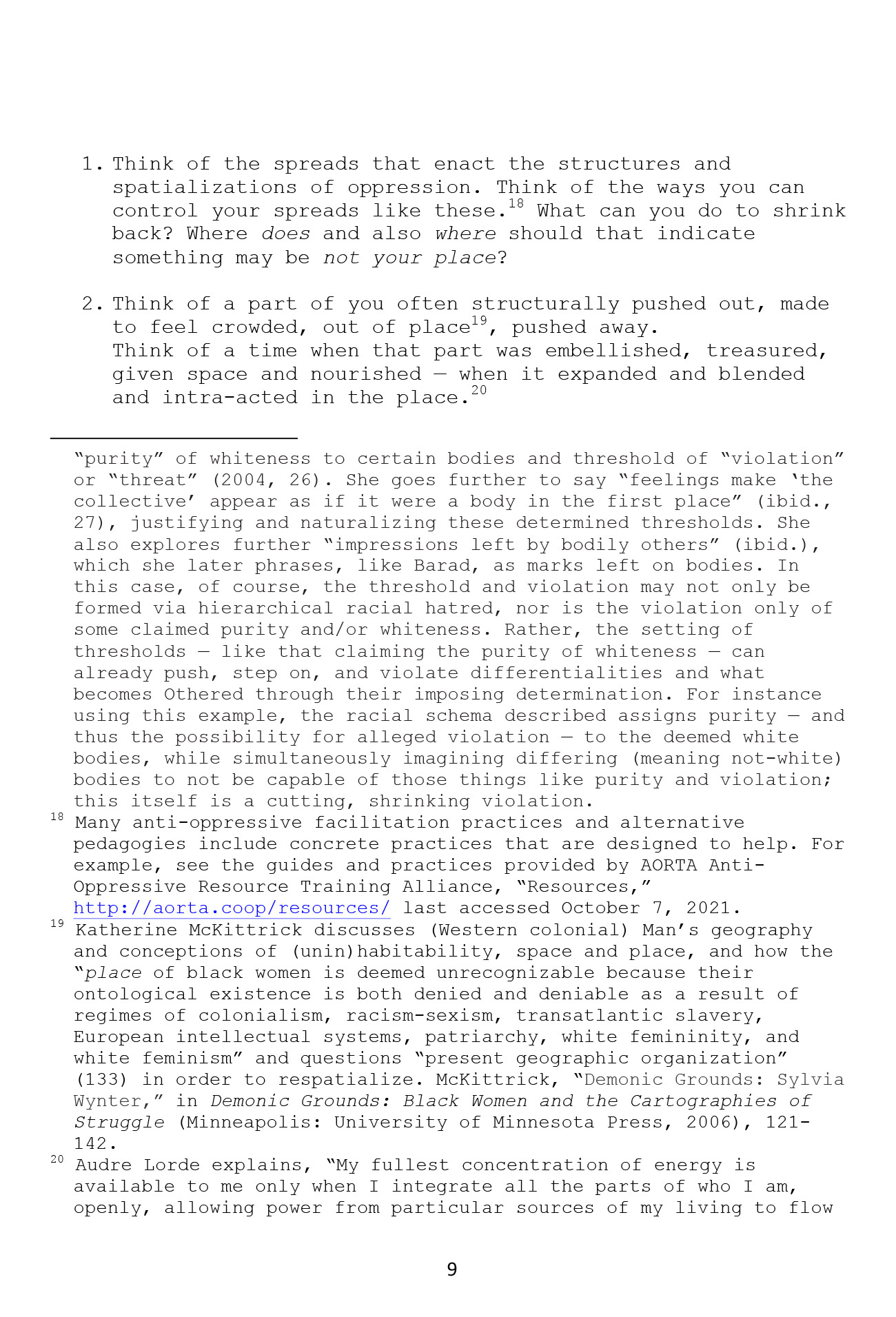 Extended Bodies, Operationalizing Theory: A Guided Practice, by Whitney Stark, 2021