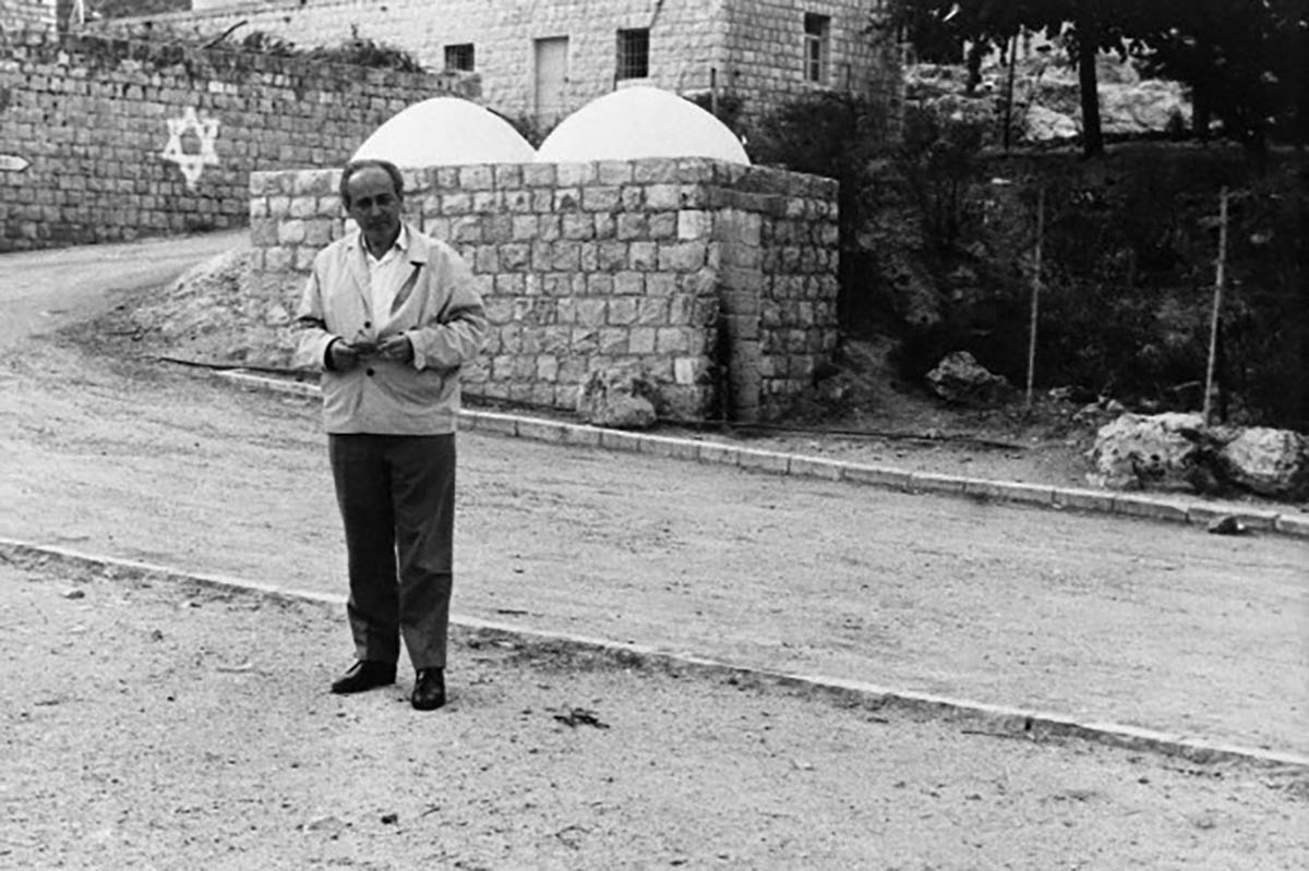 Paul Celan in Mount Meron, 1969, photographer unknown.