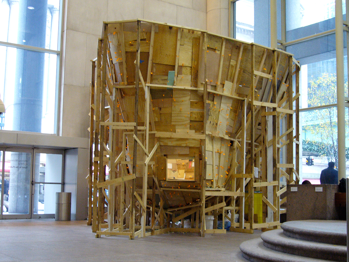 Fig. 1 + 2 – Burgeoning Geometries: Constructed Abstractions, the Whitney Museum of American Art at Altria, October 7, 2006 - March 4, 2007, installation view. Photo by George Hirose.