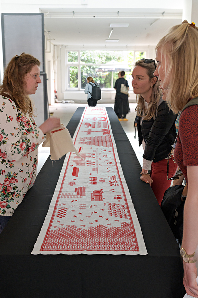 Saga of protests. Exhibition Screaming of the Silenced. The Grey Space in the Middle, The Hague. Photo: Pieter Kers for Beeld.nu.